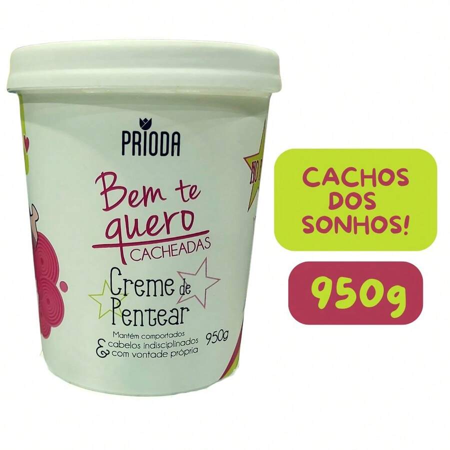 Creme de Pentear para Cacheados PRIODA Bem te quero 950g Cachos dos sonhos