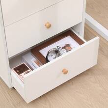 Small Mobile File Cabinet, Home Office Under Desk Drawers, File Storage Unit, Office Pedestal, Under Desk Unit, Small Bedside Drawers Cabinet On Casters - White - View 5