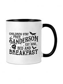 1 Peça Caneca de Café de 11 Onças com Desenho Animado de Halloween, Reutilizável e Durável, Presente Perfeito para Crianças e Adultos, Ótimo para Guloseimas de Halloween e Pausas para Café