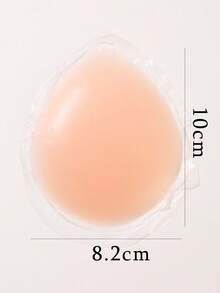 1 对水滴形硅胶乳贴，防水、防汗、隐形、可重复使用、提升和增强胸围 - 杏色 - 查看 5