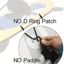 Accessoires de pagaie de kayak KotteSen - Clip de pagaie universel, Crochet de guidon, Convient pour les vélos électriques, les chariots de courses, Crochet de suspension de pagaie rotatif à 360°, Clip de suspension de pagaie multifonction, Crochet de rangement de ligne - Noir - Voir 2