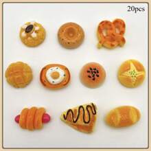 Creative Miniature Bread Fridge Magnets, Food Series Cream Fridge Magnets, Handmade Cute Animal Fridge Magnets, Memo Board Photo Decoration Strong Magnetic Stickers, Lovely Decoration, Office Desk Decor, Whiteboard Storage Cabinet Fridge Magnets For Kitchen/Office, Kitchen Decor, Home Decor, Valentine's Day Gift, Gift For Friends And Family