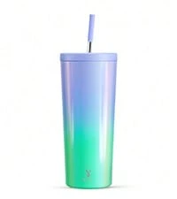 24 Oz Insulated Tumbler With Lid And Straw, Stainless Steel Vacuum Insulated Tumbler, Keeps Cold For 24 Hours, 100% Leak Proof, Fits In Car Cup Holder (Kiss) - Celebration - 查看 2