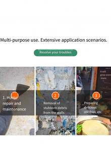 WORKPRO Wallpaper Scrapers 4-Piece, Stainless Steel Paint Scraper, Wall Scraper Set With Soft Handle, For Drywall Finishing, Plaster Scraping, Wallpaper, 38/76/100/150mm