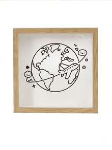 1pc Train Ticket Collection/Savings Frame, Concert Ticket Storage Photo Frame, Movie Ticket Collection Display Stand - Airplane Earth - View 14