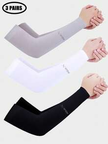 6er-Pack Kühlende Armstulpen - atmungsaktive und UV-schützende Ausrüstung für Sport, Autofahren und Outdoor-Abenteuer, weiße Handschuhe, Armwärmer, Herbstoutfits, Halloween-Kostüme, schwarze Armstulpen, Geschenke für Männer