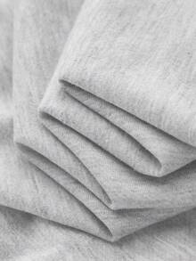 1PC Teen Girl American Flag Pattern Print Sweatshirt, Soft & Comfortable, Spring & Autumn Daily Casual Wear - Light Grey - View 4