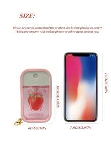 35 ml/50 ml Vaporisateur de désinfectant pour les mains portable avec étui en silicone coloré et porte-clés, conception compacte et étanche pour le bureau, la salle de sport, les déplacements, l'école, la voiture. Accessoires mignons gothiques Y2K
