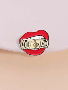 1 pieza Broche de dibujo animado personalizado y divertido, adecuado para mochilas, ropa, sombreros, gran regalo para amigos - boca - Ver 6