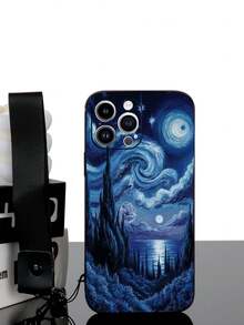 1 ốp lưng điện thoại TPU màu đen họa tiết bầu trời sao chống sốc và 1 dây đeo cổ tay khóa hình lựu đạn màu đen, tương thích với iPhone, điện thoại Android (tương thích với OPPO, v.v.), 17 Pro Max, A14, A54, A52, A31 4G, A23, tương thích với Redmi Note 8 Pro, Note 11 Pro 4G, Note 12 4G, tương thích với OPPO A54, phiên bản quốc tế, không phải phiên bản nội địa. - Nhiều màu - Xem 3