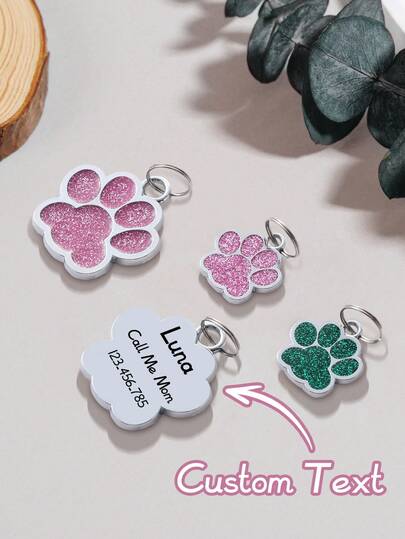 Ayotu Etiquetas de identificación personalizadas para mascotas, etiquetas de nombre personalizadas para perros y gatos, etiquetas de nombre de perro grabadas, etiquetas de identificación para gatos, collares con colgante de aleación para perros y gatos, regalos perfectos para mascotas, decorativos, grabados, elegantes, coloridos, vintage, lindos, sencillos, adorables, personalizados, únicos, personalizados para mascotas, adecuados para aniversarios, regalos de cumpleaños, suministros de regalos de Navidad