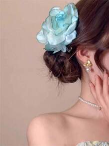 1/2 pezzi Accessori per capelli con corona di fiori boho intrecciati, bellissimi accessori per capelli con fiori dolci per abiti, outfit da spiaggia e uso quotidiano, adatti per vari stili di capelli, utilizzabili in tutte le stagioni, accessori per capelli eleganti con fermagli, per la scuola e il college