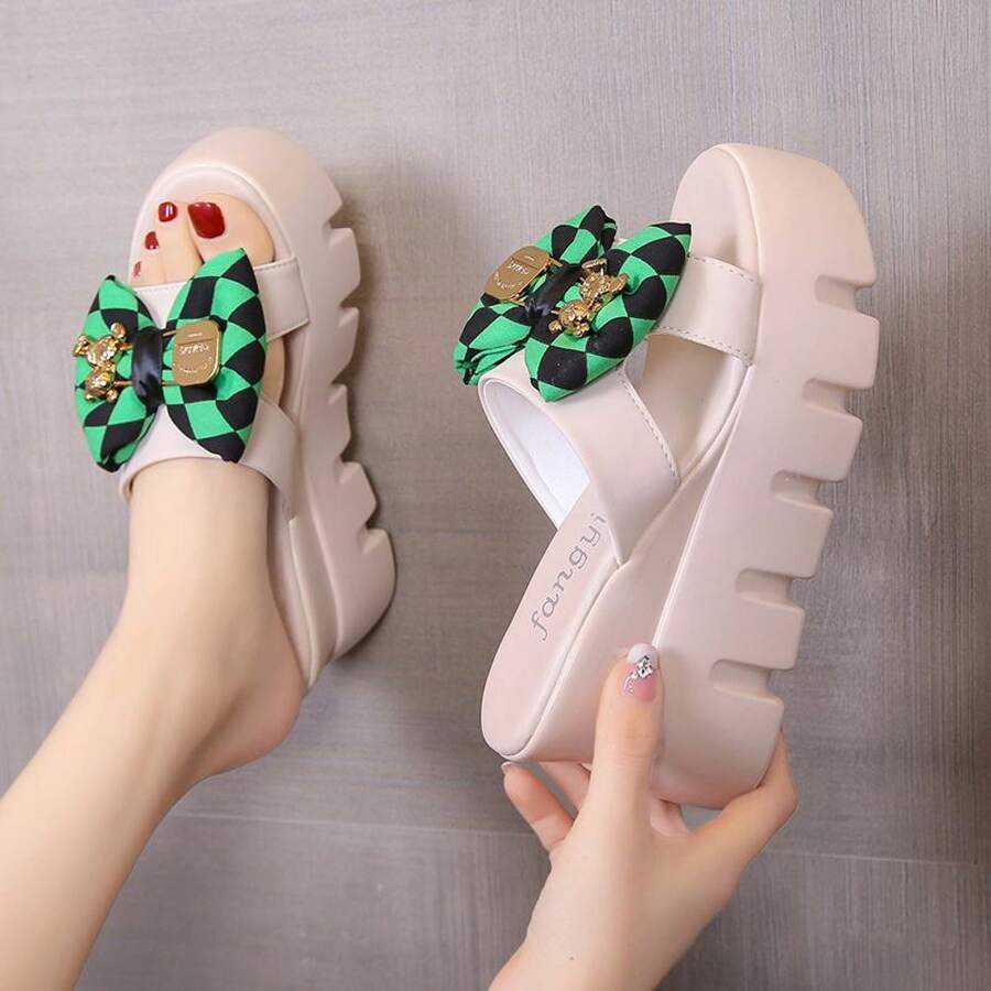 Women Home Slippers - 綠色 - 查看 1