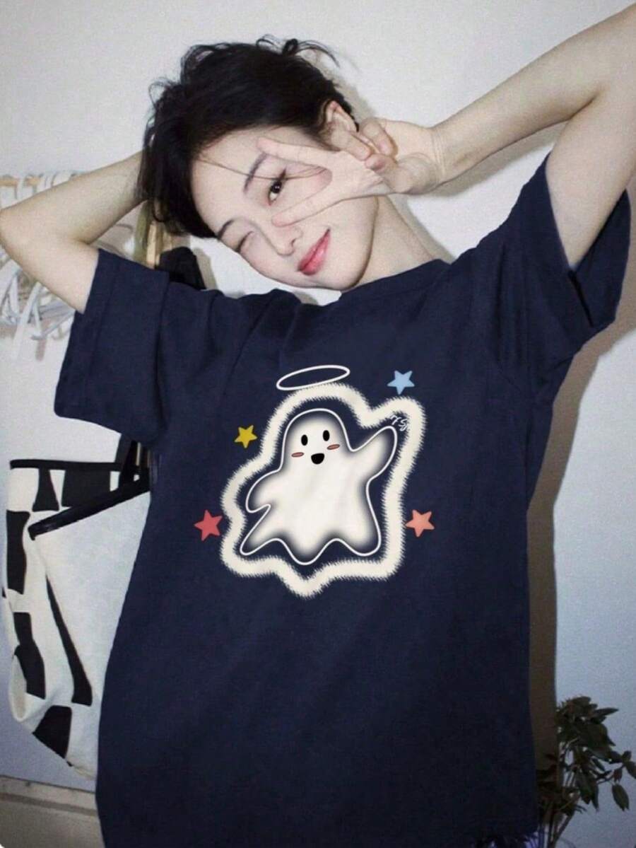 Women T-Shirts - 深藍 - 查看 1