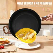 6 Piezas Juego De Utensilios De Cocina De Acero Inoxidable, Juego De Ollas De Cocina, Olla De Acero Inoxidable Para El Hogar, Utensilios De Cocina De Acero Inoxidable, Juego De Ollas Para Cocinar, BateríA De Cocina De Acero Inoxidable De 6 Piezas, BateríA De Cocina De Acero Inoxidable De Doble Asa, BateríA De Cocina Con Tapa, Placa De InduccióN, Olla De Acero Inoxidable, BateríA De Cocina De Acero Inoxidable De Doble Asa, Juego De Cocina Con Mangos De Madera, Juego De Cocina, Utensilios De Cocina Profesionales, ArtíCulos Para El Hogar, Mangos ExtraíBles Con Veta De Madera Y Tapas, Gama Completa, Duradero, FáCil De Limpiar, Adecuado Para El Hogar, Restaurante, Camping - Plateado - Ver 6