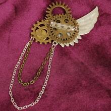 Broche gótico steampunk con temática LGBTQ+, accesorios de cosplay Lolita LGBTQ+ para mujer y uso escolar