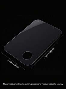 带拇指孔的椭圆形艺术家调色板 - 不粘，丙烯酸颜料调色板托盘，透明椭圆形调色调色板，适用于水彩、丙烯、化妆品化妆，适用于绘画、化妆等，学校用品，返校