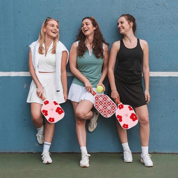 Girls' Ultra Light And High Aesthetic Carbon Fiber Pickleball Paddle, Outdoor Sports,Family Sports Racket