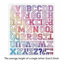 Colorful Galaxy / Star Space Letter Iron On Transfers, Clothing / Bag / Hat DIY Personalized Decoration Stickers, Vinyl Heat Press Print