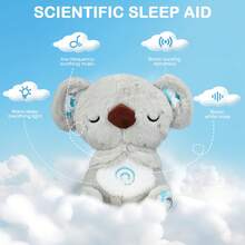Children's Soothing Companionship Plush Toy Soft Wireless Calming & Sleep Otter/Koala Plush Toy  ﻿