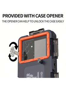 适用于6.9英寸/17.5厘米以下手机的通用防水手机壳，适用于 17、16、15、14、13、12、11 Pro Max Plus和Galaxy Ultra Plus，可用于摄影、摄像、游泳、浮潜等场景。 - 彩色 - 查看 12