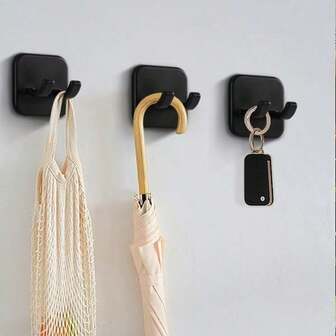 1pc Multi-Functional Plug Holder Hook, No Drill Powerful Adhesive Mounting Wall Organizer For Kitchen Power Cord Cable Management