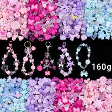 3-8 色亚克力珠子，可用于制作手链，花朵蝴蝶结小熊软糖造型美观手链饰物，可爱珠子可用于制作珠宝首饰 DIY 项链钥匙扣手机饰物 - 多規格(不含成品) - 查看 13