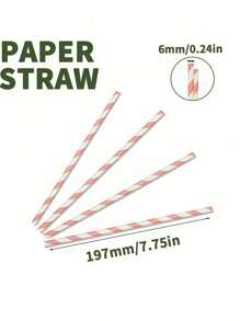 10/25/50pcs Black And White Cow Patterned Paper Straws, Disposable Cutlery Straws Suitable For Birthdays, Holidays, Parties, Homes, Bars, Drinks Shops, Picnics, Party Supplies,School Supplies