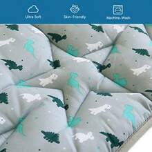 Baby Play Mat For 71'' X 59'' Playpen Playmat For Babies And Toddlers Large Thick Non Slip Cushioned Baby Play Mats For Floor Play Mat For Playpen Easy Clean Foam Play Mat Grey - Gris - Ver 4