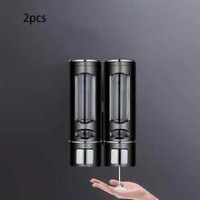 جهاز توزيع سائل غسيل مثبت على الحائط سعة 400 مل - ضغط يدوي، مناسب لجل الاستحمام والشامبو ومطهر اليدين والمستحضرات السائلة، مناسب لتنظيف حمام المنزل والفندق | جهاز سائل حديث | توزيع مثبت على الحائط