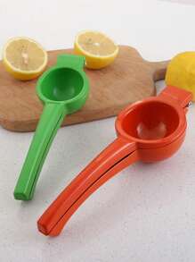1pc Portable Aluminum Multifunctional Citrus Juicer - Efficient Manual Lemon Squeezer With Easy-Squeeze Design, Anti-Slip Handle, Effortless Citrus Press, No Electricity Needed, And Space-Saving Kitchen Storage - Essential Kitchen Gadgets For Fresh Juice Lovers