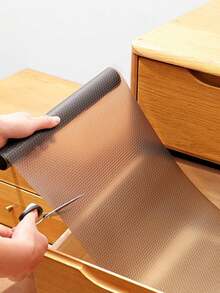 1 Roll Marble White Pattern Shelf Liner, Non-Slip Cabinet Liner, Transparent Non-Adhesive Drawer Liner, Waterproof EVA Fridge Liner, Easy To Cut Cabinet Liner, Suitable For Shelves, Tables, Cabinets, Kitchen And Shelf Liners, Drawer Liners, Cabinet Liners, Fridge Liners, Kitchen Shelf Liners