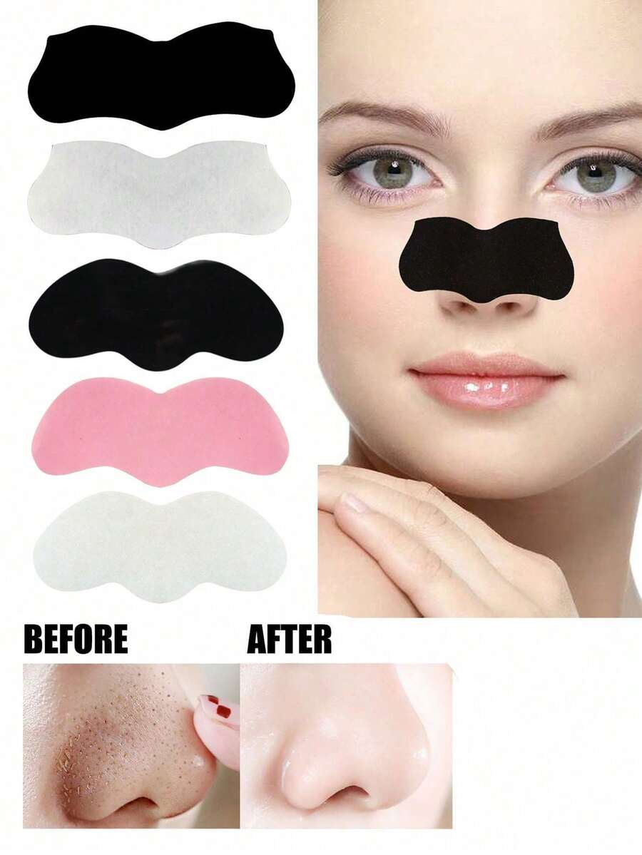 10/30 Pcs Blackhead Remover Nose Strips, Deep Cleansing Pore Strips, Nose Mask, Peel-Off T-Zone Patch, Instantly Unclogs Pores, Removes Blackheads & Whiteheads, Skincare Treatment For Men & Women, Self-Care Gift