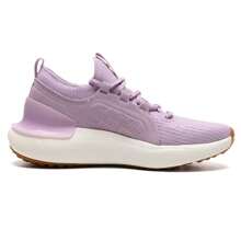 Under Armour HOVR Phantom 3 SE Suede Running Shoes, Lightweight & Breathable Women's Casual Fitness Sneakers, Style# 3026647-500 - Purple - View 2
