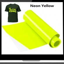 Neon Hitzeübertragung Vinyl Bündel, 11.8 Inches X 19.6 Inch Fluoreszierende Serie Hitzetransfer Vinyl Bügeln Vinyl für T-Shirt, Rucksack, Jeans, Vinyl Eisen für alle Schneidemaschinen, Permanent Vinyl, Leicht zu schneiden, 4 verschiedene Farben Neone Pink, Neonet Gelb, neon Grün, Neon Orange - Verschiedenfarbig - Übersicht 12