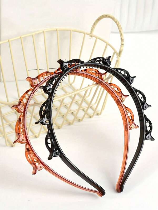 1 ou 2 unidades de presilha de cabelo trançada, grampo de cabelo com várias camadas, acessório de cabelo em crochê vazado, para mulheres, ideal para o outono, viagens, ferramentas para cabelo, acessórios femininos, itens para cabelo, outono, cabelo, acessórios para cabelo, acessórios de cabelo para mulheres, viagens, acessórios para cabelo, acessórios femininos, acessório para cabelo, acessórios para cabelo femininos, ferramentas para cabelo, itens para cabelo, itens, acessórios de beleza, presentes, viagens, presentes para mulheres, itens para cabelo, lembrancinhas