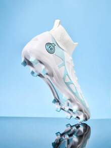 Men's Soccer Shoees Men's Soccer Boots Big Boys High Top Spikes Youth Professional Training Lawn Indoor Outdoor Sneakers - White - View 14