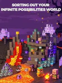 78-300 Stück Magnetische Bauklötze Spiel-basierter Bau Magwonder Höhlen Welt mit Magnet Konstruktionsspielzeug MINT Sensorisches Geschenk für Jungen Mädchen Geburtstag