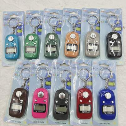 602 Handheld Tally Counter With LED Display, Portable Keychain Counter, Convenient For Prayer Counting, Inventory Counting, People Counting, Displays Up To 99,999