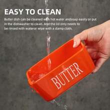 Nordic Minimalist Style Ceramic Butter Dish With Bamboo Lid And Knife - 600ml Airtight Refrigerated Storage Container, Easy To Clean, Perfect For Cheese And Spread Storage, Kitchen Accessory, Butter Storage|Minimalist Kitchenware|Airtight Container