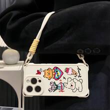 Funda para teléfono móvil 1PC Kitten16promax, nueva, con protección en las cuatro esquinas, compatible con 15, 2025, 14plus, silicona suave, serie 12/13pm, modelo femenino, alta gama - Blanco - Ver 4