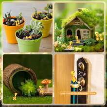 10/50/100 Pcs Mini Resin Giraffe Tiny Giraffe Resin Ornaments For Garden Home Decoration Zoo Animal Micro Landscape Ornaments Kit Fairy Dollhouse Accessories (Classic)