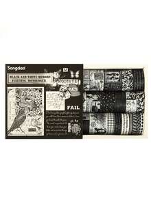 20卷/盒，复古期刊和纸胶带套装，DIY相册，日记装饰贴纸，创意遮蔽胶带，剪贴簿装饰，手工装饰，工艺装饰拼贴条