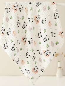 6-Layer Soft Absorbent Muslin Baby Bath Towel, Newborn Infant Swaddle Blanket, Baby Bathing Wrap - Multicolor - View 11