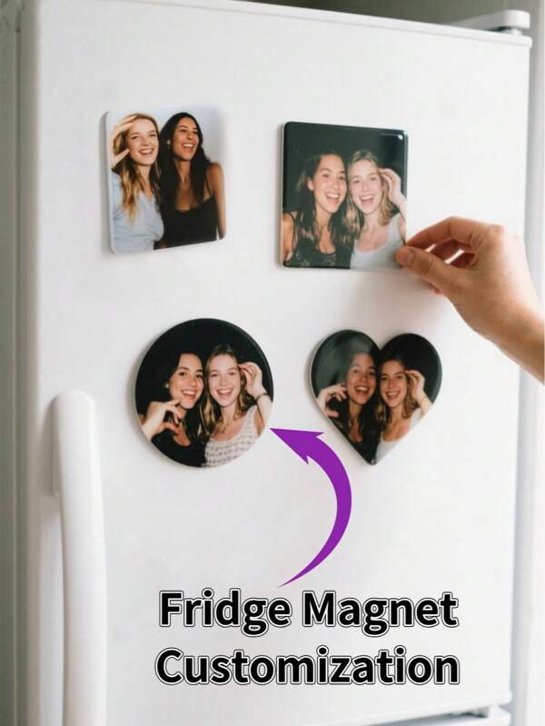 Aimant personnalisé pour réfrigérateur, imprimez n'importe quel design de votre choix pour la décoration de la maison, photos pour le réfrigérateur, aimants de bureau et de cuisine - aimants de casier