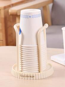 1 stuk plastic bekerdispenser voor thuis en op kantoor, bekerhouder voor op het aanrecht in de badkamer, organizer voor wegwerpbekers, bekerhouder voor op tafel in bar en café