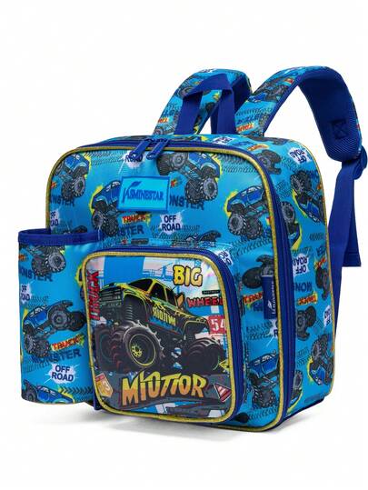 儿童时尚户外休闲独角兽保温午餐背包，适合日常活动，可调节肩带，耐用手柄，防水衬里，易于清洁，可重复使用的午餐背包