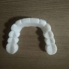 4Pcs Comfort-Flex White Cosmetic Teeth Cover, Perfect Smile Enhancing Veneers Upper & Lower Teeth For Daily Wear