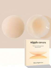 2/4pcs Silicone Invisible Nipple Cover Pasties, Thin & Breathable, Designed For Wedding Dresses, Strapless Gowns, Invisible Lingerie, Dresses, Jumpsuits, Vacation - Multicolor - View 9