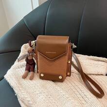 Women Shoulder Bags - 咖色五掛件 - 查看 7